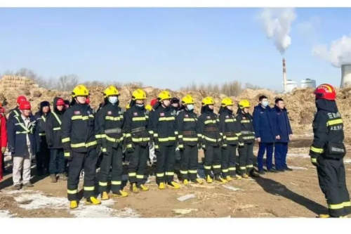 泰来聚彩堂兴泰生物质电厂举行2024年首场消防演习活动